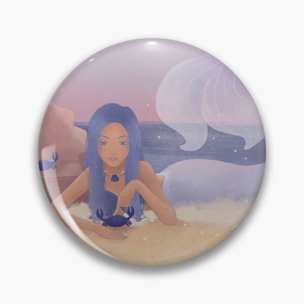Item preview, Mermaid With Blue Crabs designed and sold by ArtsyCats.