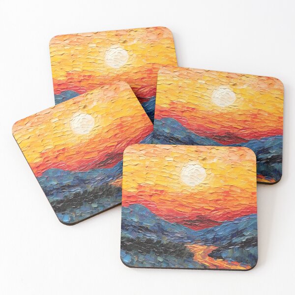 Item preview, Mountain artistic sense texture impasto brush strokes abstract decorative painting 17 designed and sold by UnaWu533.