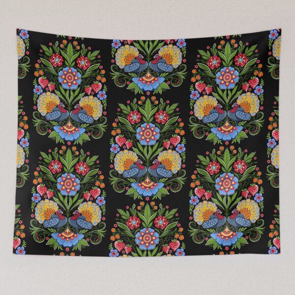 Item preview, Copy of birds turkeys, folklore flowers designed and sold by Hennagirl.