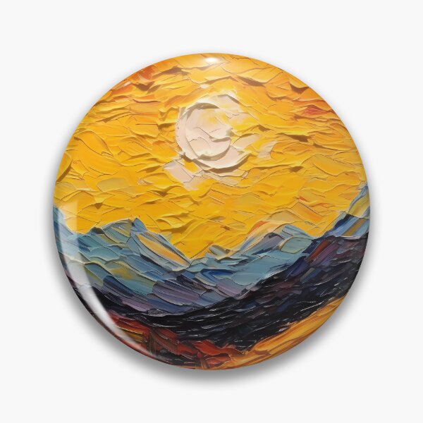 Item preview, Mountain artistic sense texture impasto brush strokes abstract decorative painting 18 designed and sold by UnaWu533.