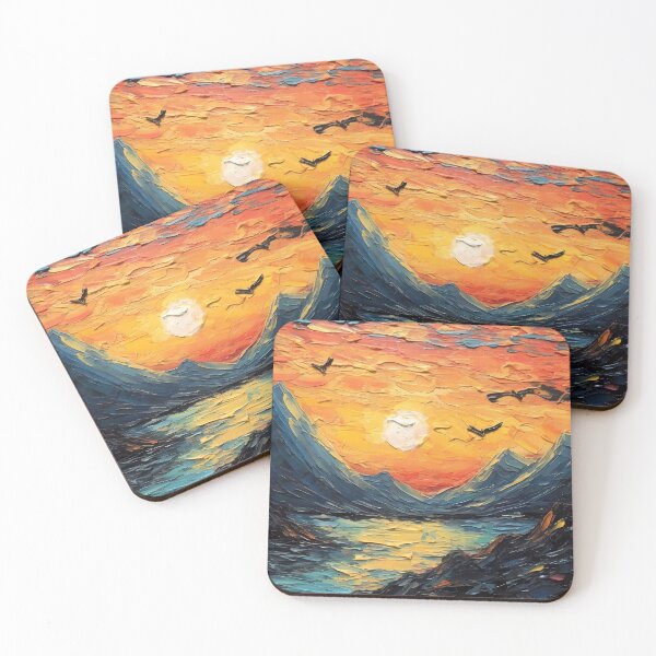 Item preview, Mountain artistic sense texture impasto brush strokes abstract decorative painting 19 designed and sold by UnaWu533.