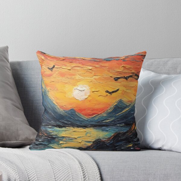 Item preview, Mountain artistic sense texture impasto brush strokes abstract decorative painting 19 designed and sold by UnaWu533.