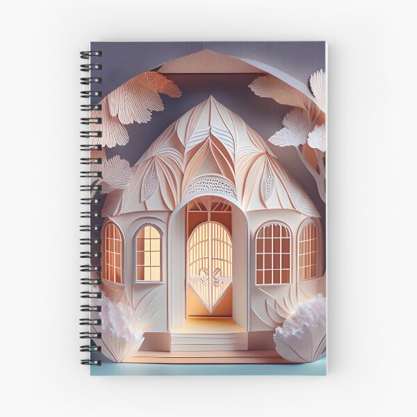 Item preview, Corte de papel de chalet inspirado en pomelo designed and sold by MMDigitalArt.