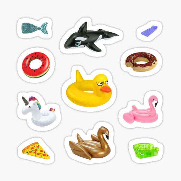 Item preview, Pool floaties stickers designed and sold by starseedgems.
