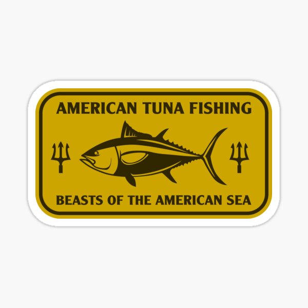 American Tuna Fish Sticker for Sale by Tazzroid