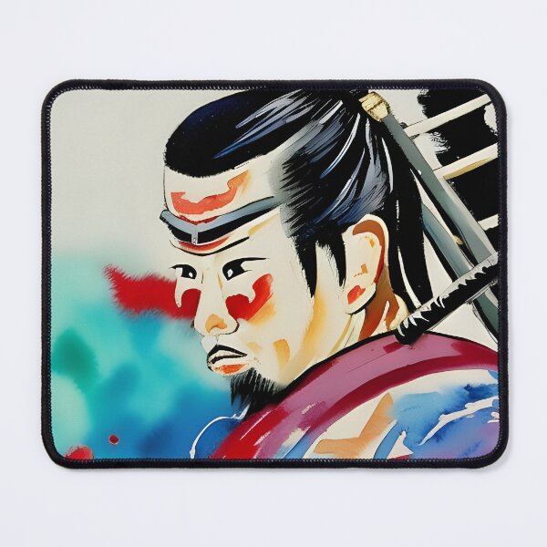 Item preview, Samurai Watercolour Portrait designed and sold by Ameiva-Apparel.