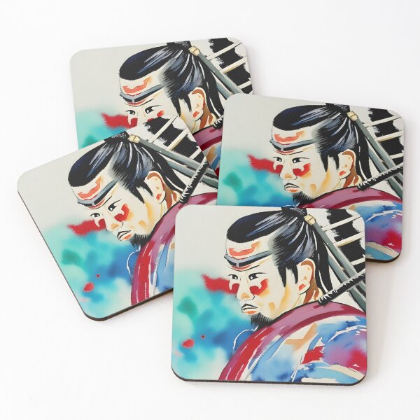 Item preview, Samurai Watercolour Portrait designed and sold by Ameiva-Apparel.
