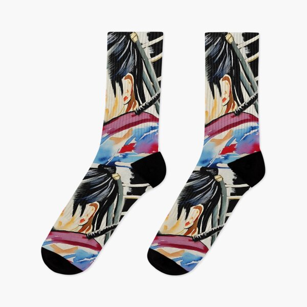 Item preview, Samurai Watercolour Portrait designed and sold by Ameiva-Apparel.