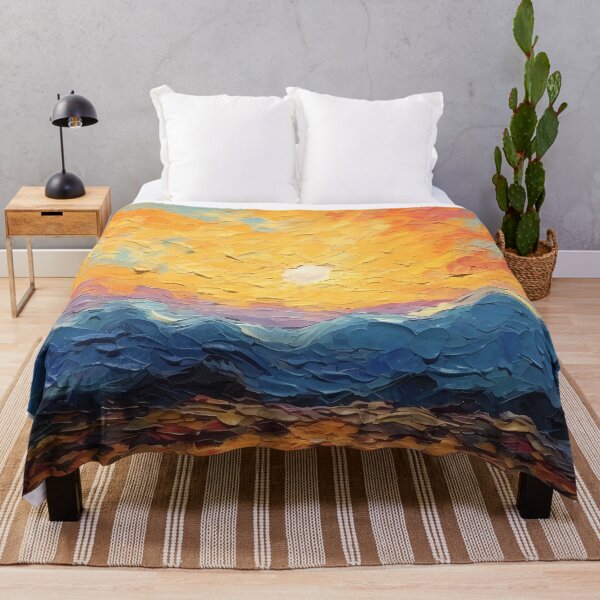 Item preview, Mountain artistic sense texture impasto brush strokes abstract decorative painting 21 designed and sold by UnaWu533.