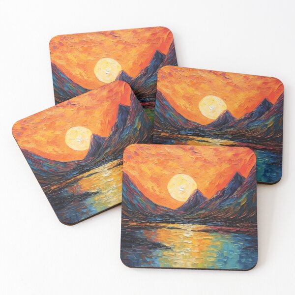 Item preview, Mountain artistic sense texture impasto brush strokes abstract decorative painting 22 designed and sold by UnaWu533.