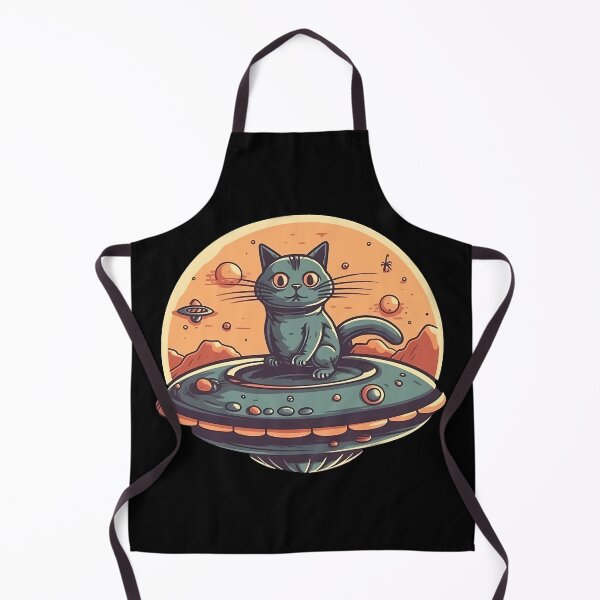 Item preview, Cat Sitting On A UFO designed and sold by purrestrial-co.