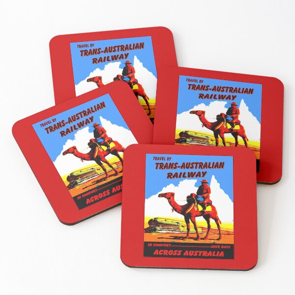 Item preview, TRANS-AUSTRALIAN : Vintage Travel by Rail Across Australia Print  designed and sold by posterbobs.