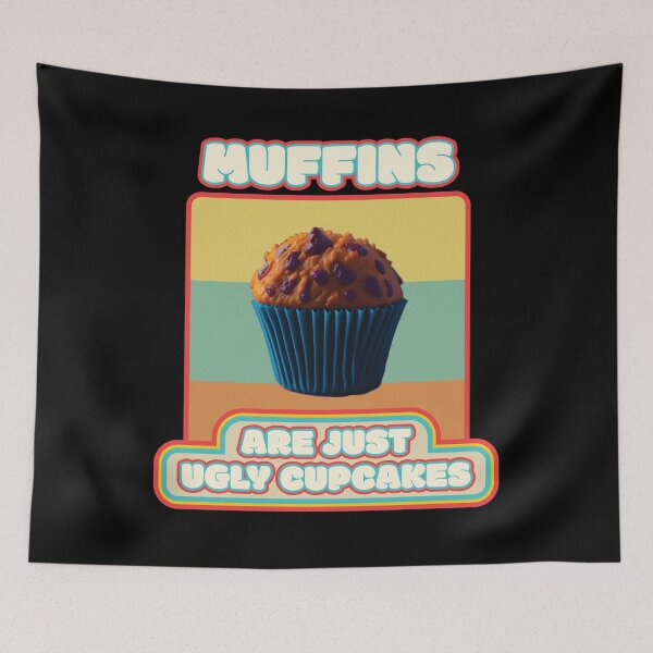 Item preview, Muffins Are Just Ugly Cupcakes Blueberry Muffin Funny Baking Quote Ver6 designed and sold by thecatcouch.