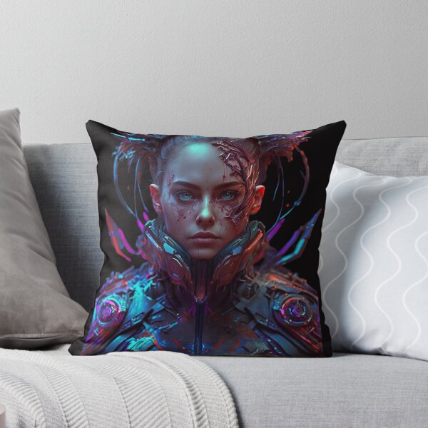 Item preview, Futuristic Neon portrait of a Cyborg designed and sold by iDezine GD.