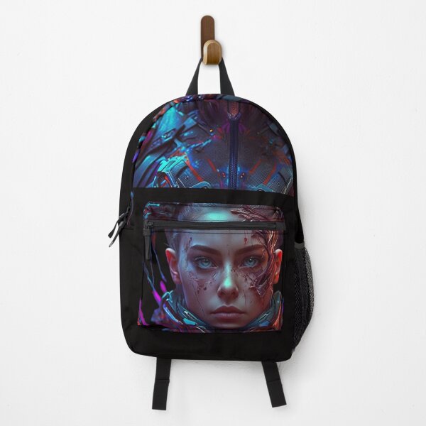 Item preview, Futuristic Neon portrait of a Cyborg designed and sold by iDezine GD.