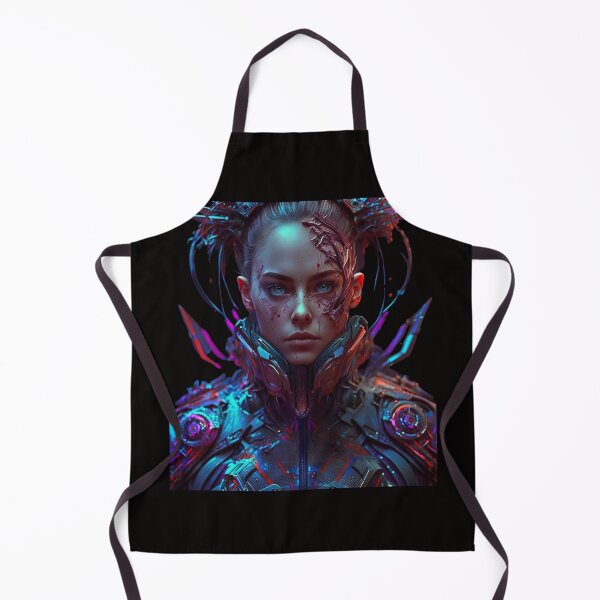 Item preview, Futuristic Neon portrait of a Cyborg designed and sold by iDezine GD.