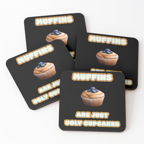 Item preview, Muffins Are Just Ugly Cupcakes Blueberry Muffin Funny Baking Quote Ver7 designed and sold by thecatcouch.
