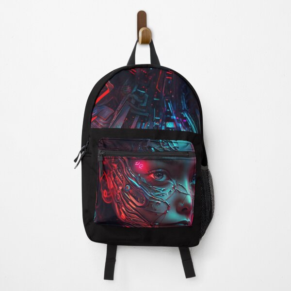Item preview, Futuristic Neon portrait of a Cyborg designed and sold by iDezine GD.