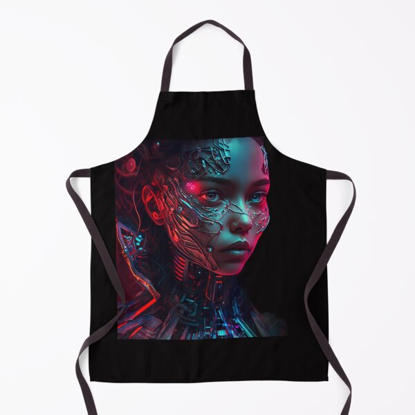 Item preview, Futuristic Neon portrait of a Cyborg designed and sold by iDezine GD.