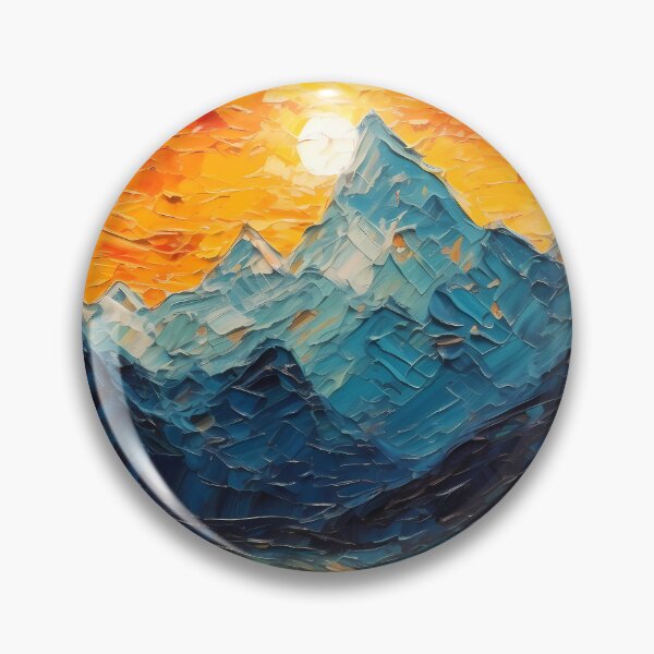 Item preview, Mountain artistic sense texture impasto brush strokes abstract decorative painting 23 designed and sold by UnaWu533.