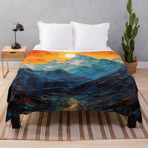 Item preview, Mountain artistic sense texture impasto brush strokes abstract decorative painting 23 designed and sold by UnaWu533.