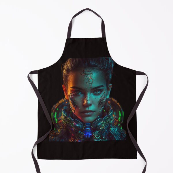 Item preview, Futuristic Neon portrait of a Cyborg designed and sold by iDezine GD.