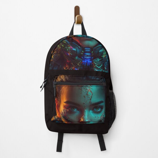 Item preview, Futuristic Neon portrait of a Cyborg designed and sold by iDezine GD.