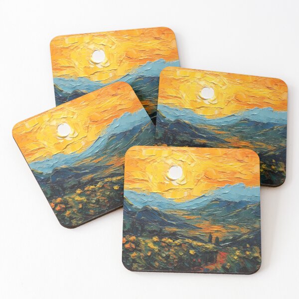 Item preview, Mountain artistic sense texture impasto brush strokes abstract decorative painting 24 designed and sold by UnaWu533.