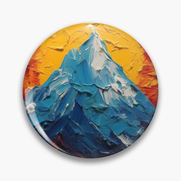 Item preview, Mountain artistic sense texture impasto brush strokes abstract decorative painting 25 designed and sold by UnaWu533.