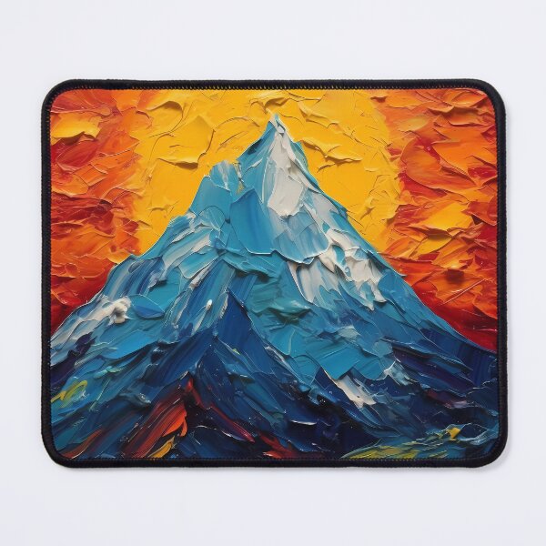Item preview, Mountain artistic sense texture impasto brush strokes abstract decorative painting 25 designed and sold by UnaWu533.