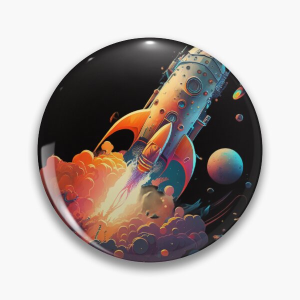 Item preview, Futuristic Rocket Ship Flying through Space designed and sold by iDezine GD.