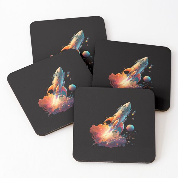Item preview, Futuristic Rocket Ship Flying through Space designed and sold by iDezine GD.