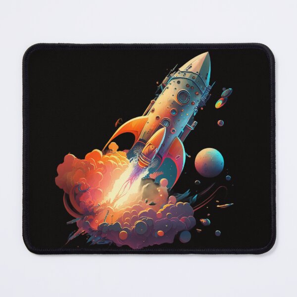 Item preview, Futuristic Rocket Ship Flying through Space designed and sold by iDezine GD.