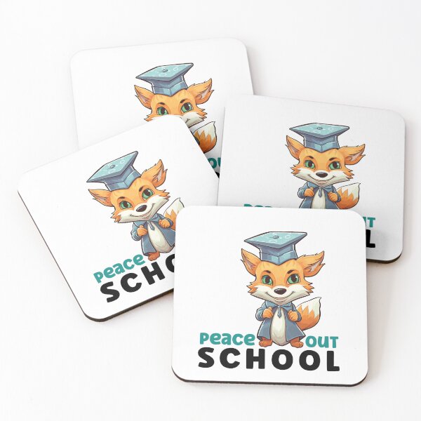 Item preview, A cute fox wearing graduation cape and cap sticker  designed and sold by PrintMastery.