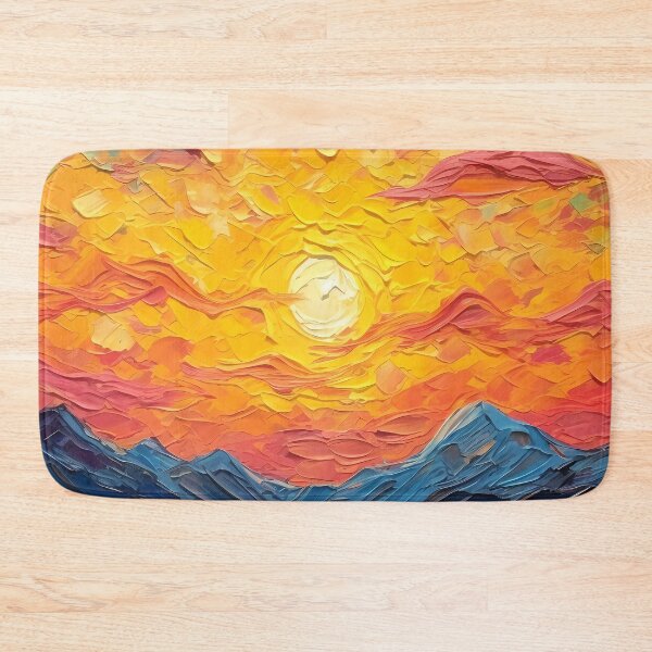 Item preview, Mountain artistic sense texture impasto brush strokes abstract decorative painting 26 designed and sold by UnaWu533.