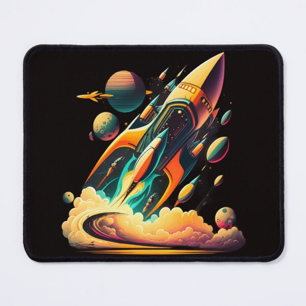 Item preview, Futuristic Rocket Ship Flying through Space designed and sold by iDezine GD.