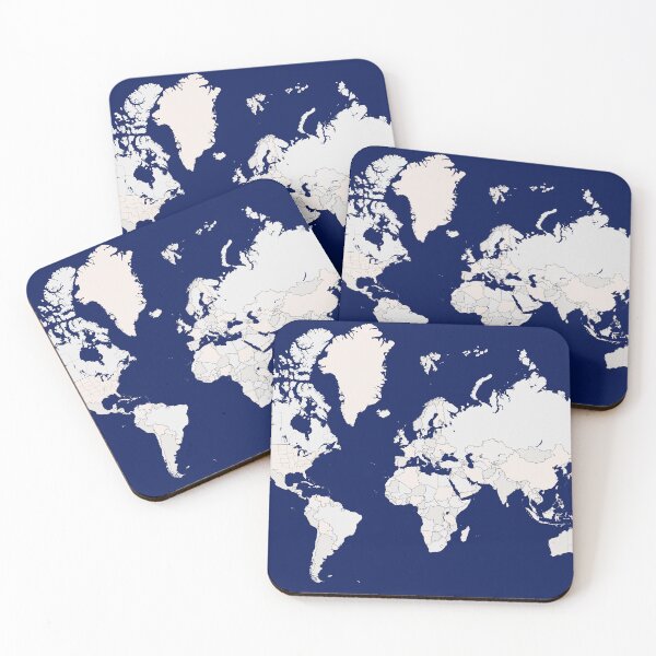 Item preview, World map "Gavin" designed and sold by blursbyai.