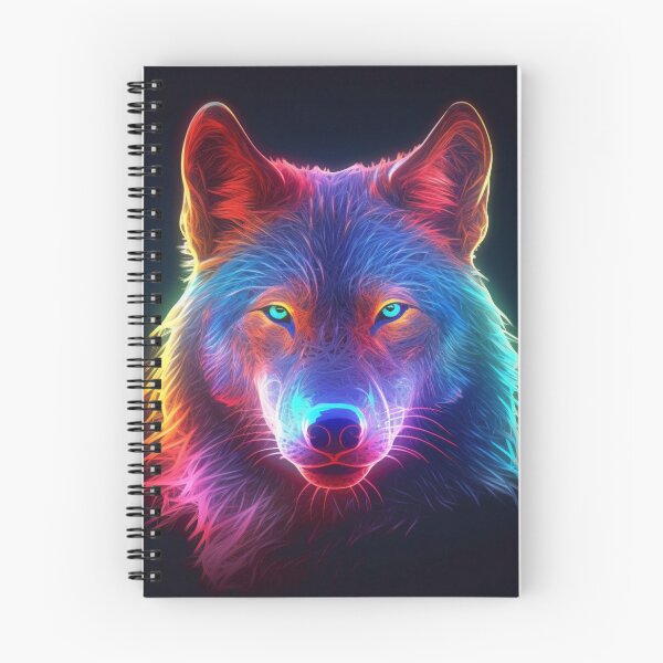 Item preview, Neon Wolf Futuristic Angry and Fierce designed and sold by BrandonArtWorld.