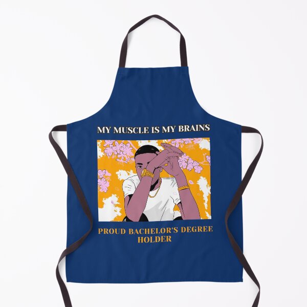 Item preview, My Muscle Is My Brains: Proud Black Bachelor’s Degree Holder designed and sold by Winter--Flowers.