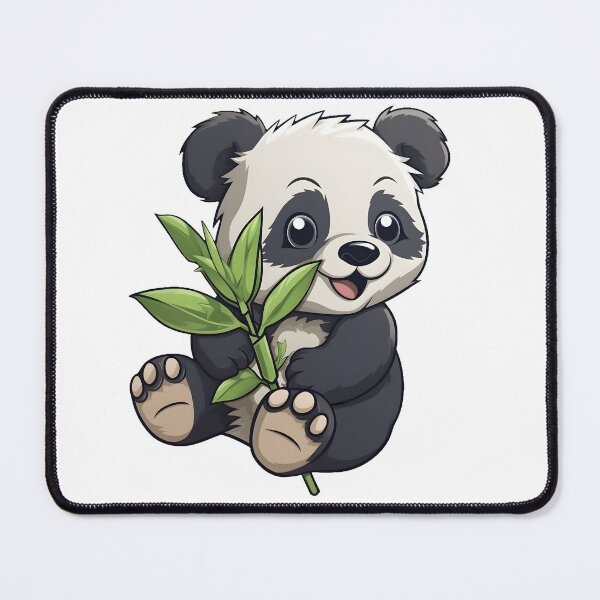 Item preview, Cute panda - Baby panda - Bamboo leafs - Sweet panda - Happy bear cub sticker designed and sold by StickerForDays.