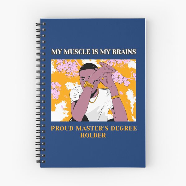 Item preview, My Muscle Is My Brains: Proud Black Master’s Degree Holder designed and sold by Winter--Flowers.