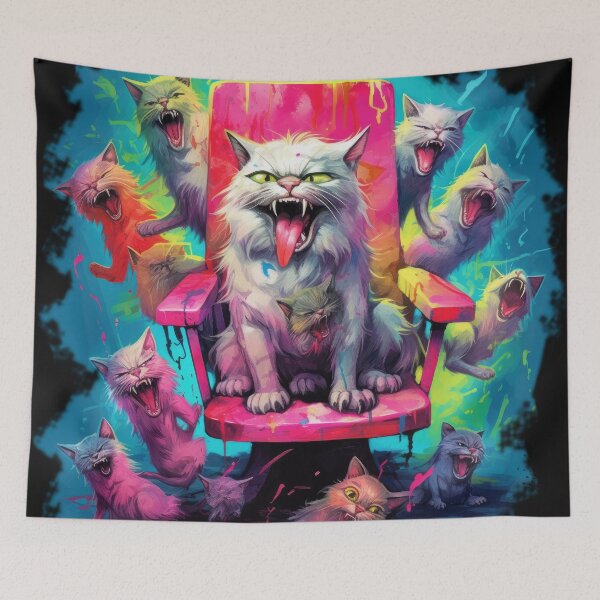 Item preview, The grumpy cats celebrate Halloween - A sweet and gift-giving spectacle for children designed and sold by Pixelboys.