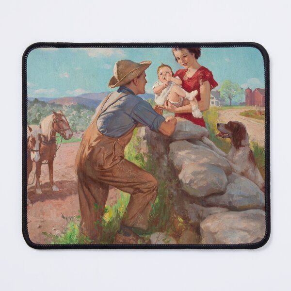 Item preview, Family on the Farm (20th century) - John Newton Howitt designed and sold by SALON DES ARTS.