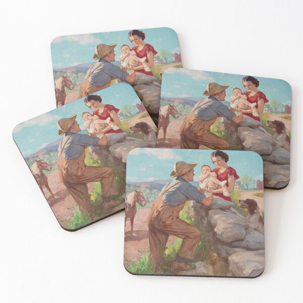 Item preview, Family on the Farm (20th century) - John Newton Howitt designed and sold by SALON DES ARTS.
