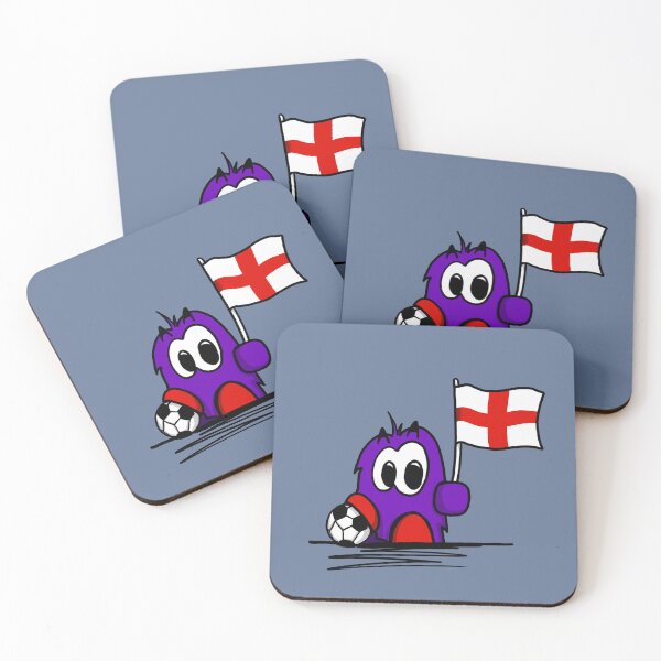 Item preview, England Football - Bert Funny Purple Cartoon Illustration designed and sold by Yeomans Cartoons.