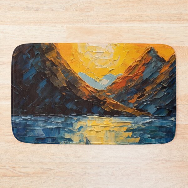 Item preview, Mountain artistic sense texture impasto brush strokes abstract decorative painting 29 designed and sold by UnaWu533.