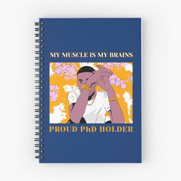 Item preview, Copy of My Muscle Is My Brains: Proud Black PhD Holder designed and sold by Winter--Flowers.