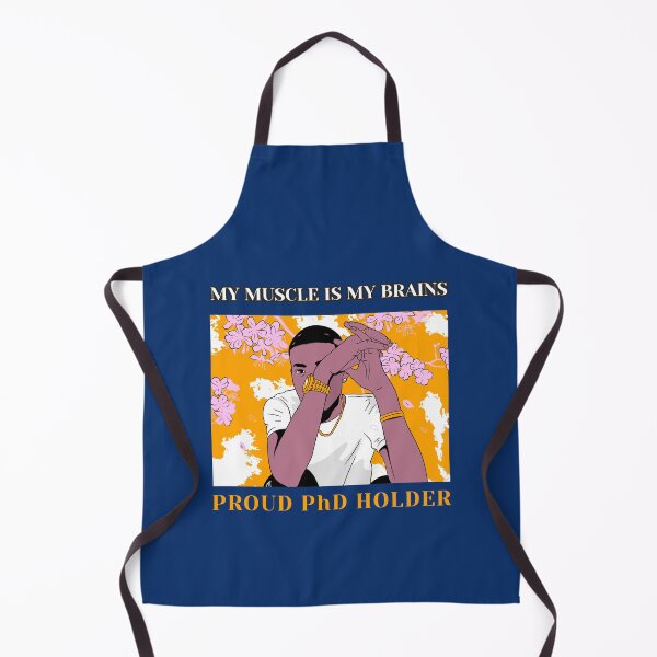 Item preview, Copy of My Muscle Is My Brains: Proud Black PhD Holder designed and sold by Winter--Flowers.