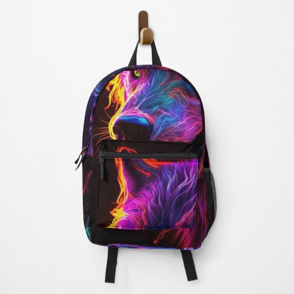 Item preview, Neon Wolf Futuristic Angry and Fierce designed and sold by BrandonArtWorld.