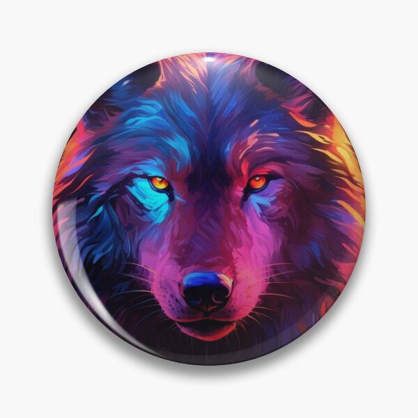Item preview,  Neon Wolf Futuristic Angry and Fierce designed and sold by BrandonArtWorld.